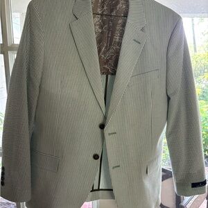 Nautica Green and White Sport Coat “seersucker” NWT